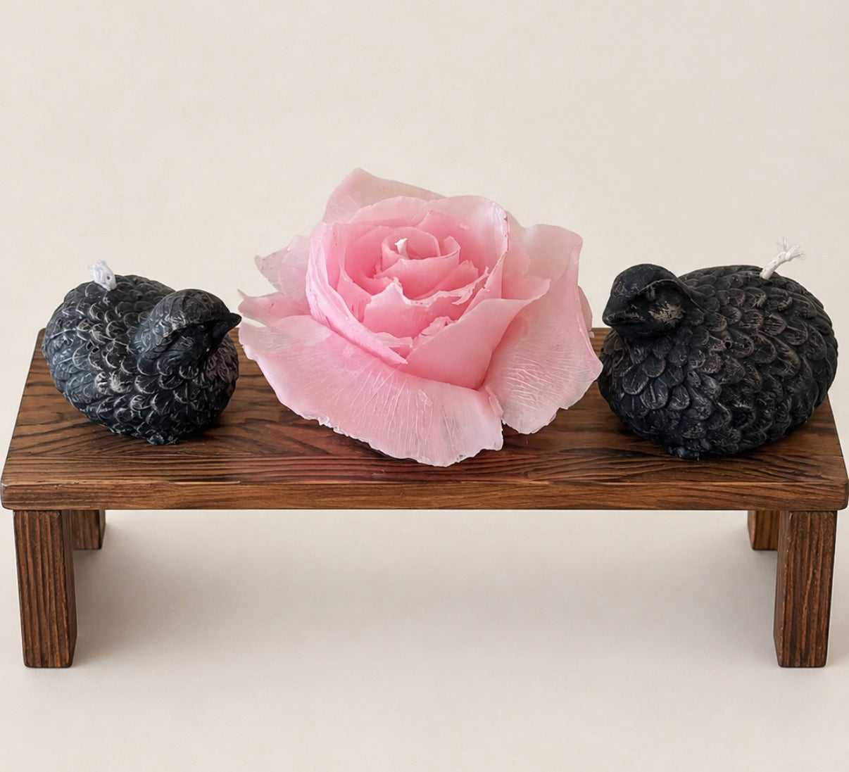 Obsidian Birds & Rose